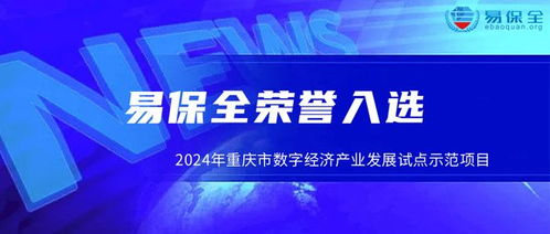 易保全入選2024年重慶市數字經濟產業發展試點示范項目名單，引領重慶軟件產業創新發展